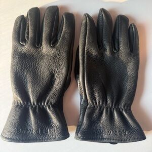 Red Wing Black Buckskin Genuine Leather Gloves Size Sm/Med (see measurements)